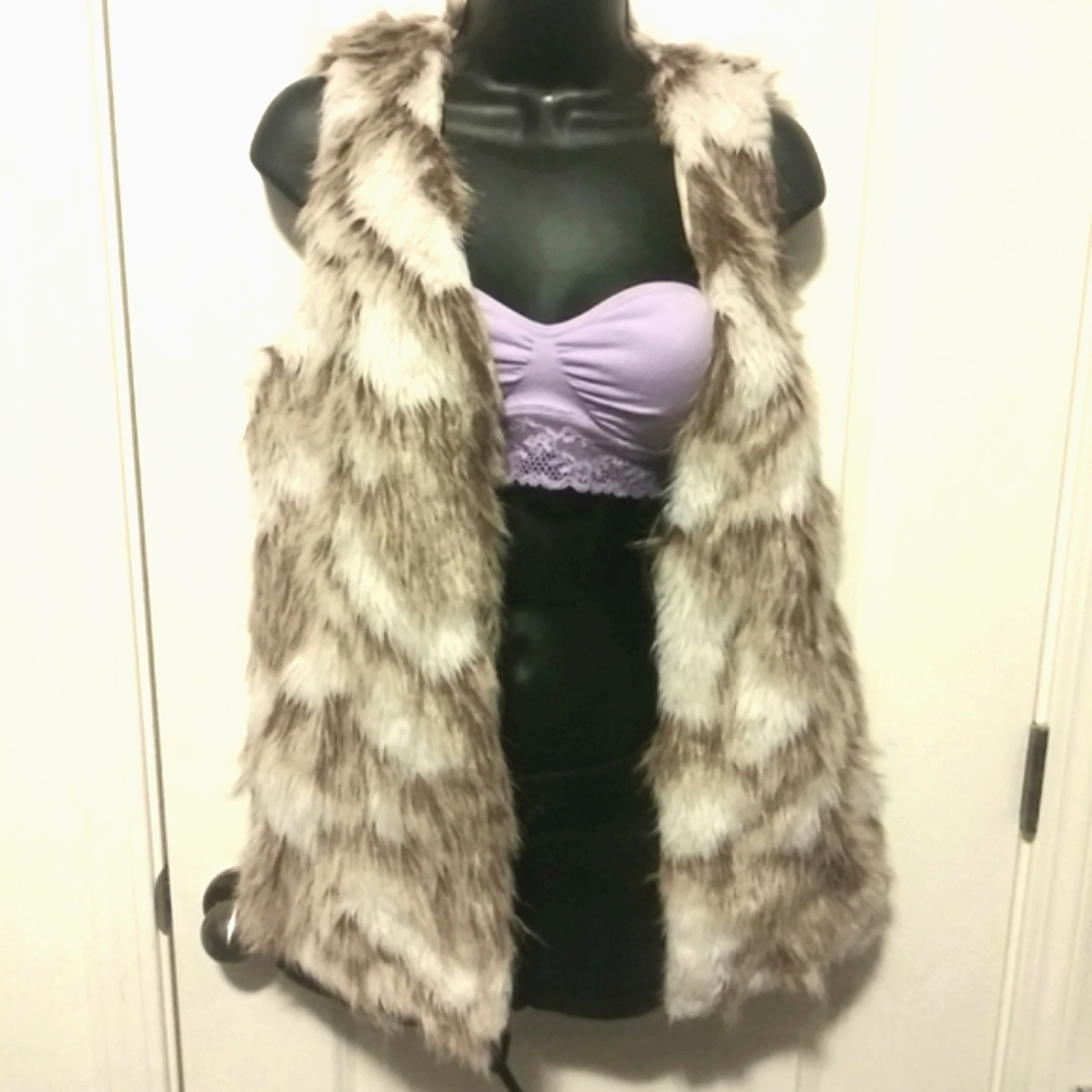 Faux fur vest